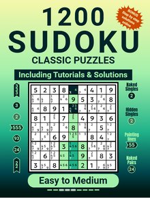 Cover of 1200 Sudoku Classic Puzzles, Easy to Medium